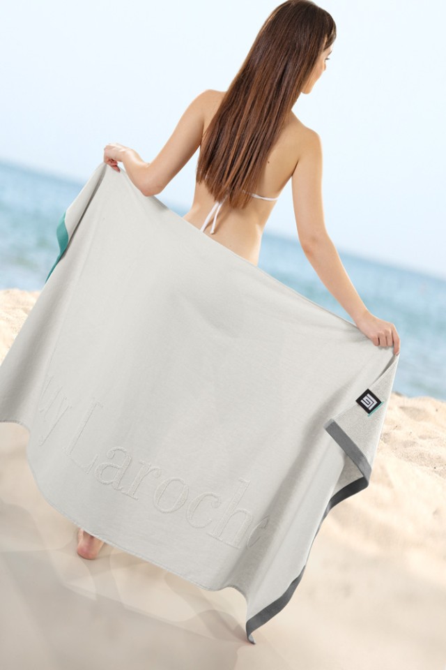 Guy Laroche Πετσέτα Θαλάσσης Double Smoke 90x180 - 1130092125004