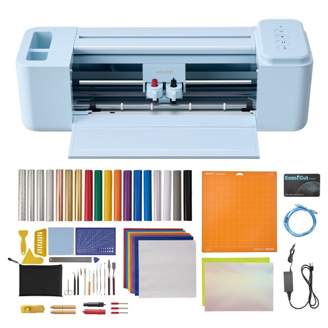 VEVOR Μηχανή Κοπής Βινυλίου 305mm, Συμβατή με Mac, Windows, Android & iOS, Περιλαμβάνει Υλικό & Κιτ Εργαλείων TSSDKZJ2PDP13CLB0001V2