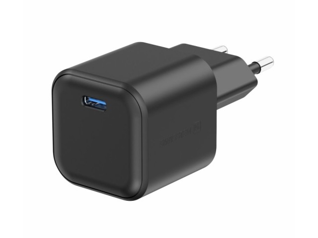 SWISSTEN Προσαρμογέας Ρεύματος GaN 1x USB-C 35W Power Delivery Μαύρο 8595217484436