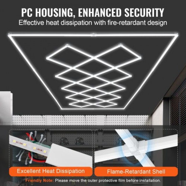 Φωτιστικό Γκαράζ LED VEVOR 88000LM 14 Πλέγματα PJXCKDBS14G5DPQ8EV2
