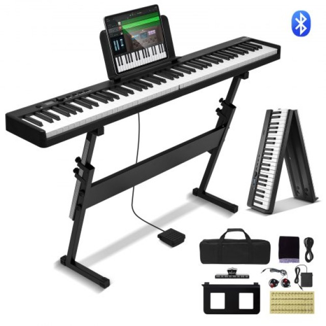 VEVOR  Πτυσσόμενο Πιάνο 88 Πλήκτρων Bluetooth MIDI με Βάση  ZDSMGQ88JHSY62I1IV9