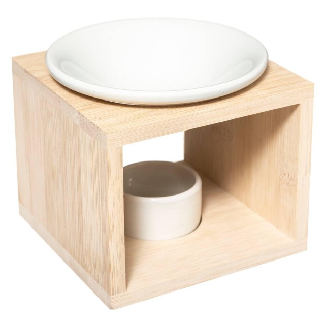 Atmosphera Βάση Αρωματικού από Ξύλο Bamboo με Κεραμικό Δοχείο 181632