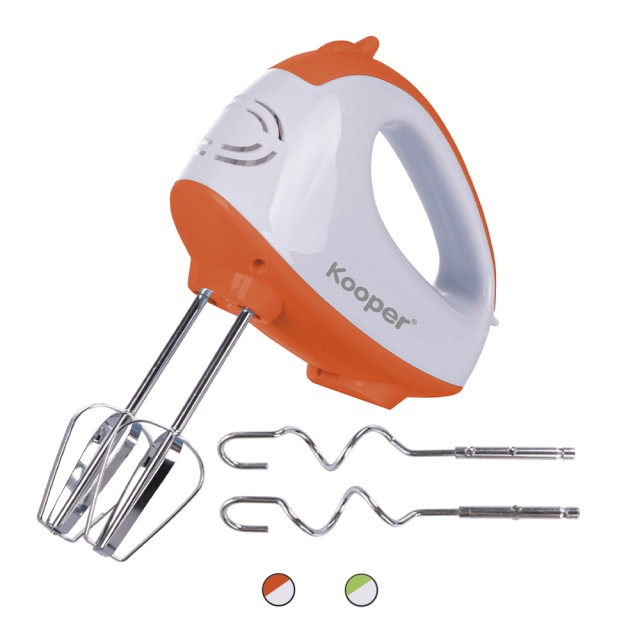 Kooper Ηλεκτρικός μίξερ 7 ταχυτήτων με ανοξείδωτους αναδευτήρες και γάντζους 150 W Whisk Kooper 5902498 Τυχαία Επιλογή Χρωμάτων