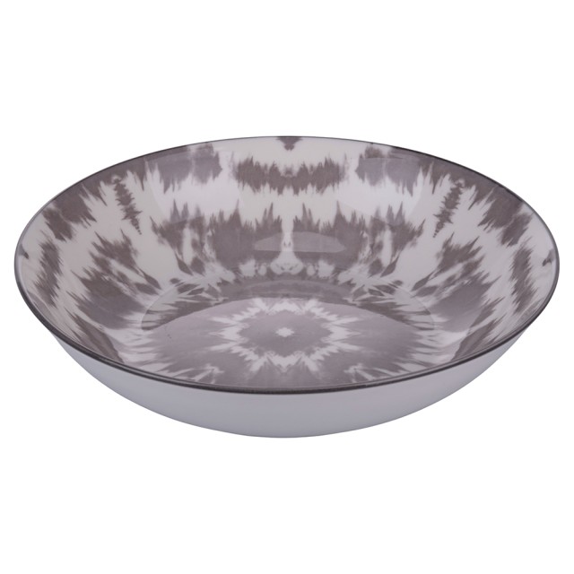 Villa DEste Σετ 6τμχ  Ρηχό πιάτο από πορσελάνη The Grey 5923012