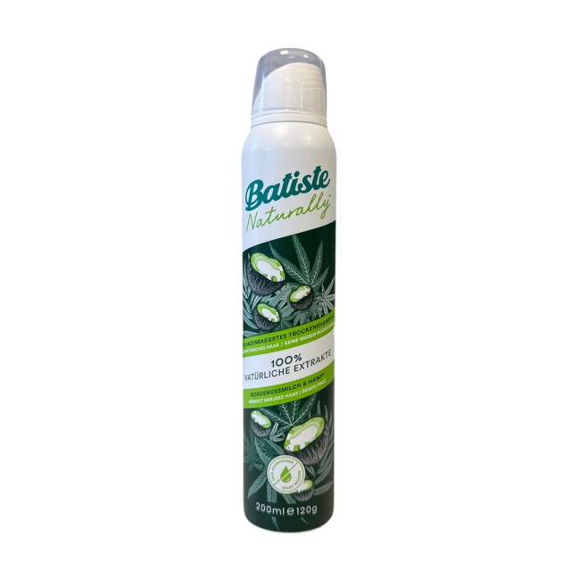 Batiste Ξηρό Σαμπουάν για τα Μαλλιά με Γάλα Καρύδας και Κάνναβη, 200 ml 5010724544099