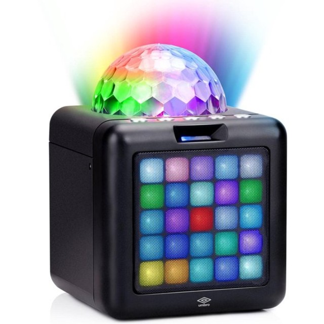 BAKAJI Φορητό ηχείο Karaoke Bluetooth με μικρόφωνο και LED RGB 02002597