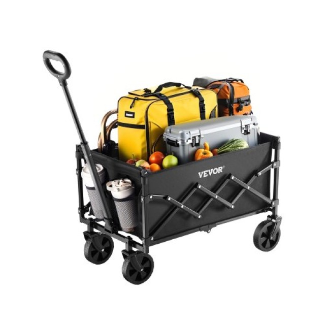 VEVOR Καροτσάκι Κήπου 120L & 225LBS Βαρέως Τύπου Μαύρο ZDHYBXSSTCHSC3NLWV0