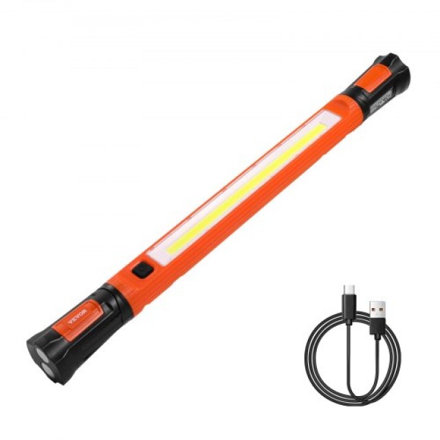 VEVOR Φωτιστικό Εργασίας LED 1250LM 6000mAh Επαναφορτιζόμενο με Μαγνήτη KKZYQGXKCDFGDAJP1V9