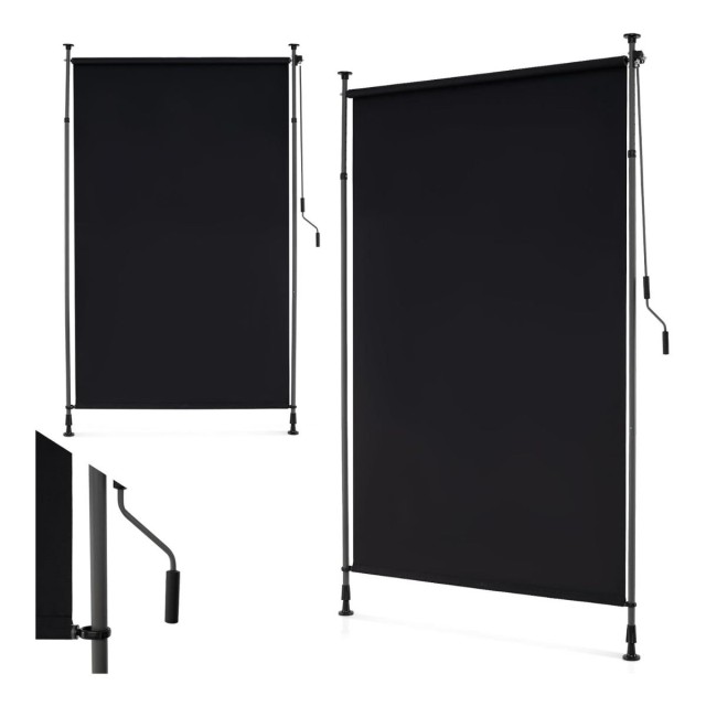 Costway Ρυθμιζόμενη Κάθετη Τέντα 150 x 220-310 cm NP12439BK