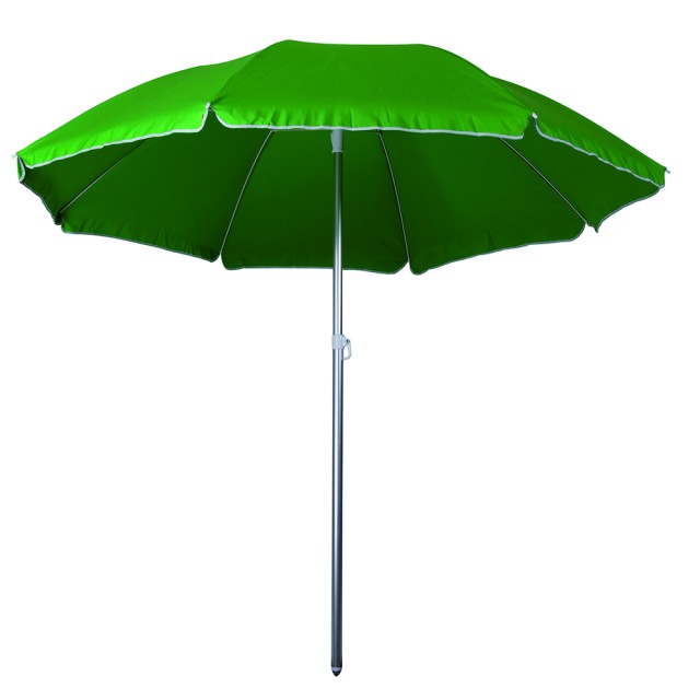 Galileo Ομπρέλα θαλάσσης 220 m από αλουμίνιο με 8 ενισχυμένες ακτίνες από υαλοΐνες και ασφαλές μπλοκάρισμα Soleil Est 2192725 Τυχαία Επιλογή Χρωμάτων