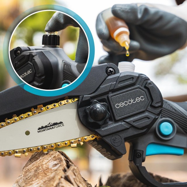 Cecotec Αλυσοπρίονο Χειρός 4 MontanaForce 4000 με Μπαταρία 21V. Λίπανση με κουμπί. Περιλαμβάνει βαλιτσάκι, επιπλέον αλυσίδα και σετ αξεσουάρ. CEC-106754