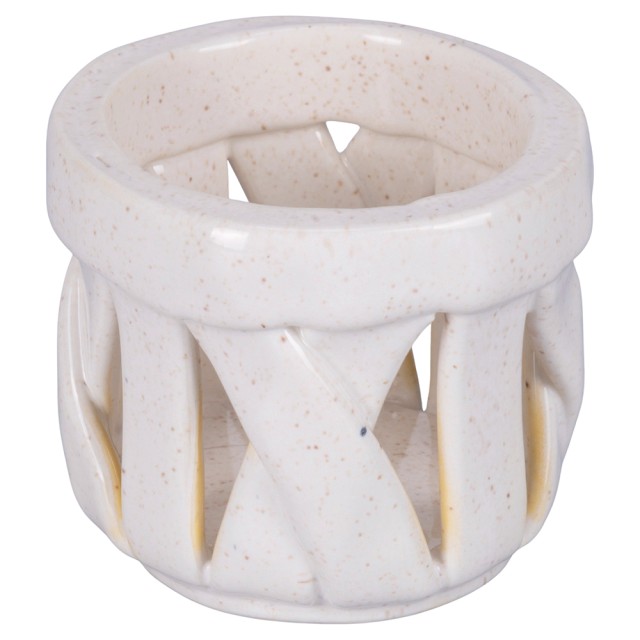 Villa DEste  Σετ 4 τμχ Πολυχρηστικό Καλάθι σε Λευκή Κεραμική 4 Toni 5921348