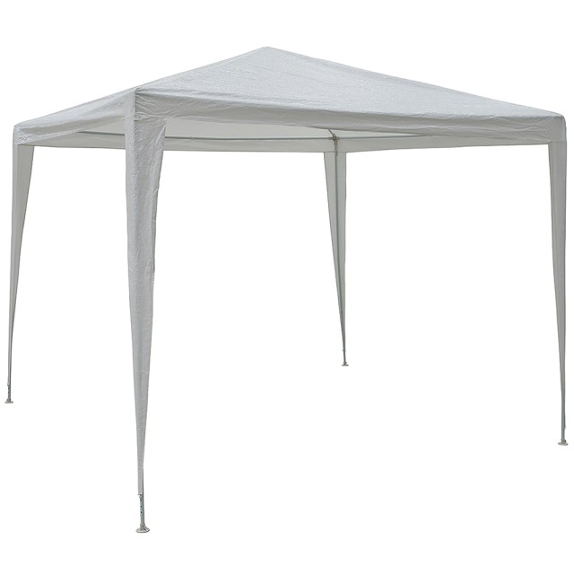 Galileo Κιόσκι 3x3 μ αδιάβροχο γρήγορης συναρμολόγησης σετ αγκύρωσης στο έδαφος λευκό Tropico Est 2179274