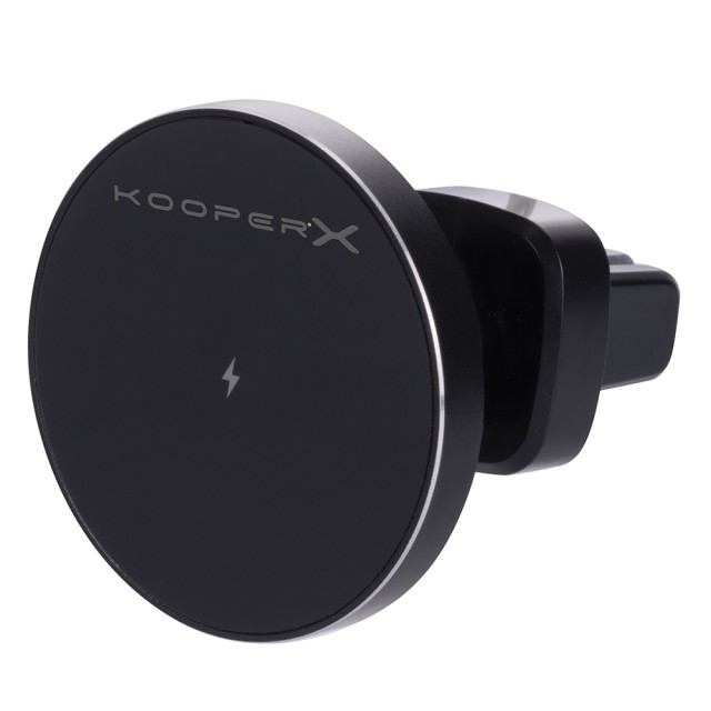 Kooper Μαγνητικός Ασύρματος Φορτιστής Αυτοκινήτου Γρήγορης Φόρτισης 15W - Μαύρο Kooper X 5920988