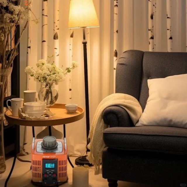 VEVOR 2000VA Μετασχηματιστής Τάσης 6.6A 0-300V Ρυθμιστής LCD CE  KBBYQYJPS200R2I6BV7