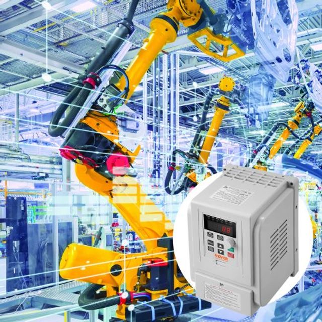 VEVOR VFD 2.2KW 10A 3HP Μετατροπέας Συχνότητας για Έλεγχο Ταχύτητας 3-Φασικού Κινητήρα BPDSQ3HP0000FEVFCV7