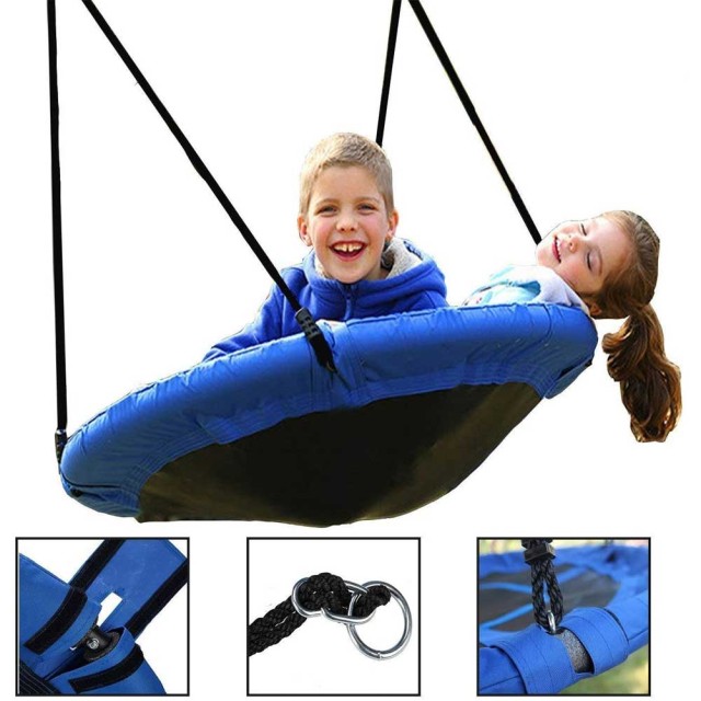 BAKAJI Κούνια Ροτόντα με Διάμετρο 110cm για Κήπο, Παιδικό Παιχνίδι, Υφασμένο από Ύφασμα Oxford 02813963