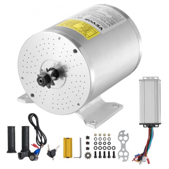 VEVOR Σετ Ηλεκτρικού Κινητήρα 2000W 48V 4300rpm & Ελεγκτής Ταχύτητας ZLWSDJTJ2000G4RXBV9