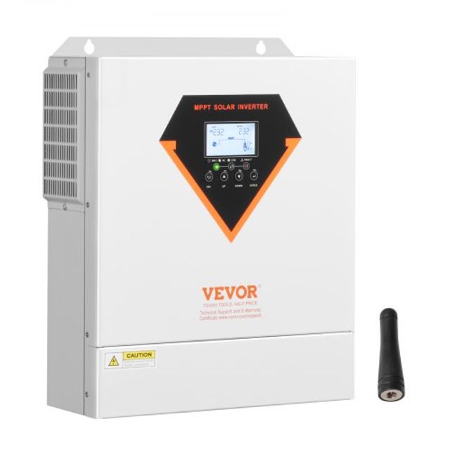 VEVOR Υβριδικός Ηλιακός Αντιστροφέας 3500W 220/230V WiFi 100A MPPT Ελεγκτής LWGPNKYTJ230DIY24V7