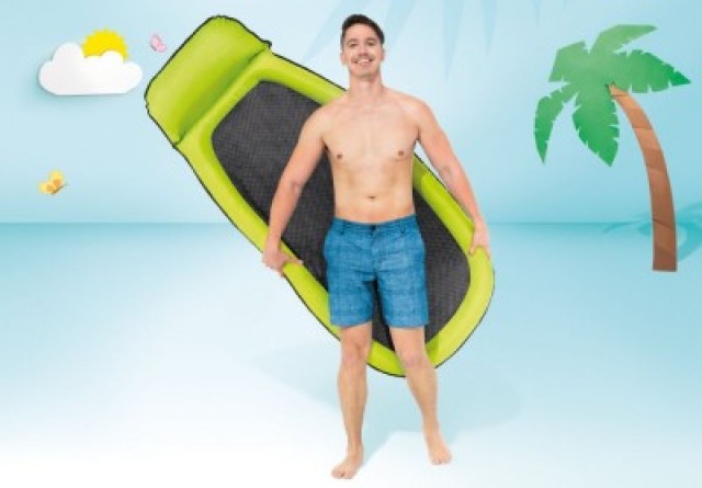 INTEX Δροσιστικό πράσινο στρώμα θαλάσσης με δίχτυ για κολύμπι INTEX 58836 58836-GREEN