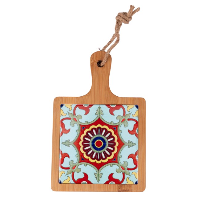 Villa DEste  Ξύλινο πλατό από μπαμπού και κεραμική 195x13 cm Tradizione 5918747