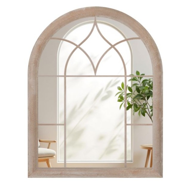 Costway Μεταλλικός Καθρέπτης Κήπου σε Σχήμα Αψίδας 69 x 88,5 x 3,5 εκ HZ10394GR