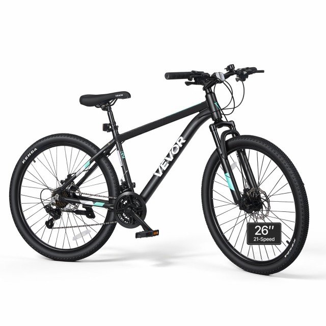 VEVOR Mountain Bike 66 εκ., 21 Ταχύτητες, Μπροστινή Ανάρτηση, Αλουμινένιο Πλαίσιο, Δισκόφρενα, Προσυναρμολογημένο SDZXCCRL26C3M0PJY001V0