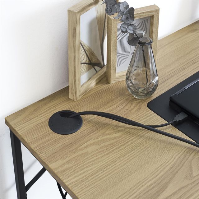 Home Deco Factory Γραφείο Ξύλου και Μετάλλου Link 90 x 76 x 50 cm HD0486