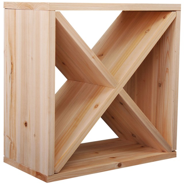 Ξύλινη Κάβα Κρασιών για 24 Μπουκάλια 50 x 26 x 50 cm HOMCOM 05-0012