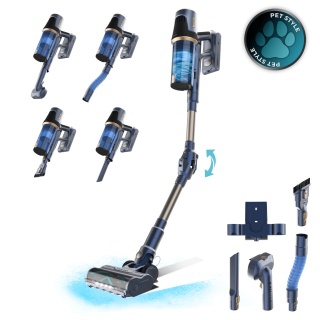 CECOTEC Σκούπα Stick Χωρίς Καλώδιο και Σακούλα 500Wz Conga Rockstar RS70 Pet Flex X-Treme 150AW με Μονάδα για Κατοικίδια και Εύκαμπτο Σωλήνα CEC-A90-119726