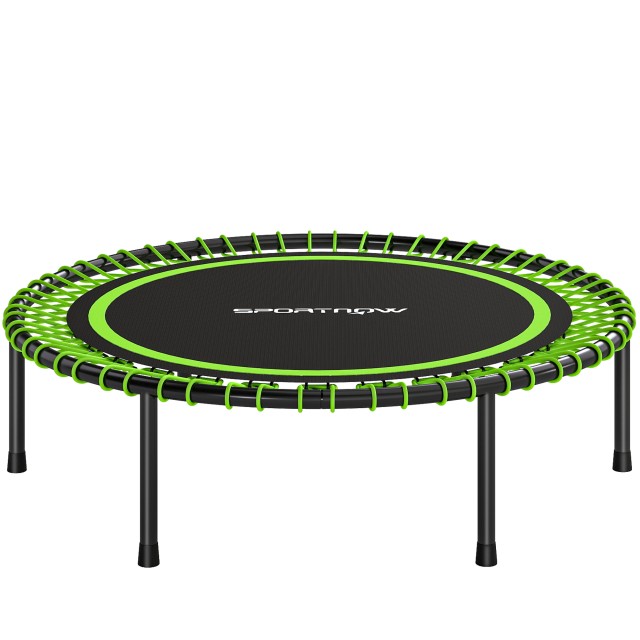 SPORTNOW Τραμπολίνο γυμναστικής με 36 ελατήρια, Ø114x31 cm, πράσινο A71-065V00GN