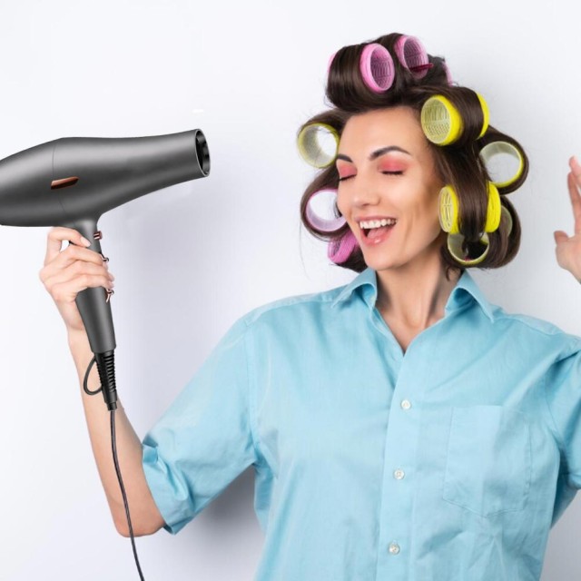 BAKAJI Επαγγελματικό Πιστολάκι Μαλλιών Εργονομικό με 2 Ακροφύσια για Γρήγορο Στέγνωμα 02001670