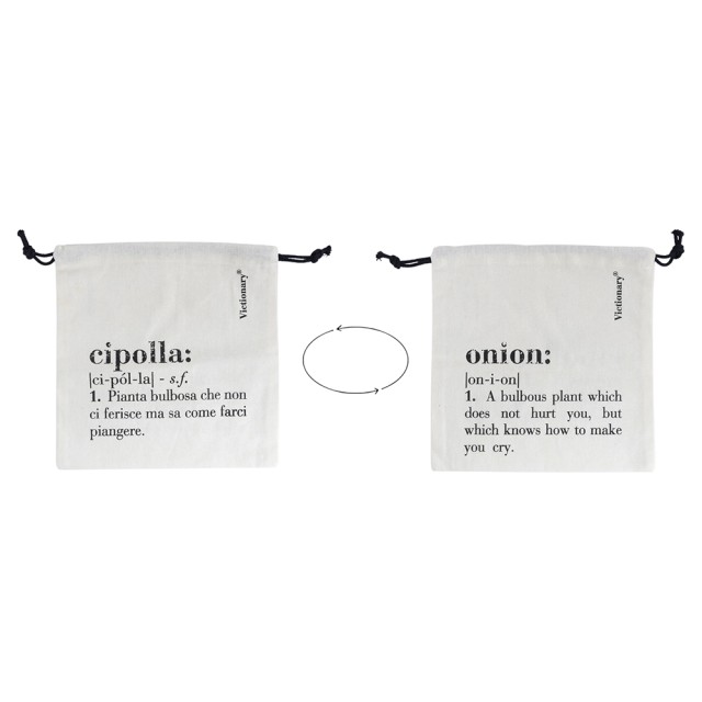 Villa dEste Home Σακουλάκι Κρεμμυδιού από Βαμβάκι με Διπλής Όψης Δέσιμο σε Χρώμα Ελεφαντόδοντου - Victionary 5922699