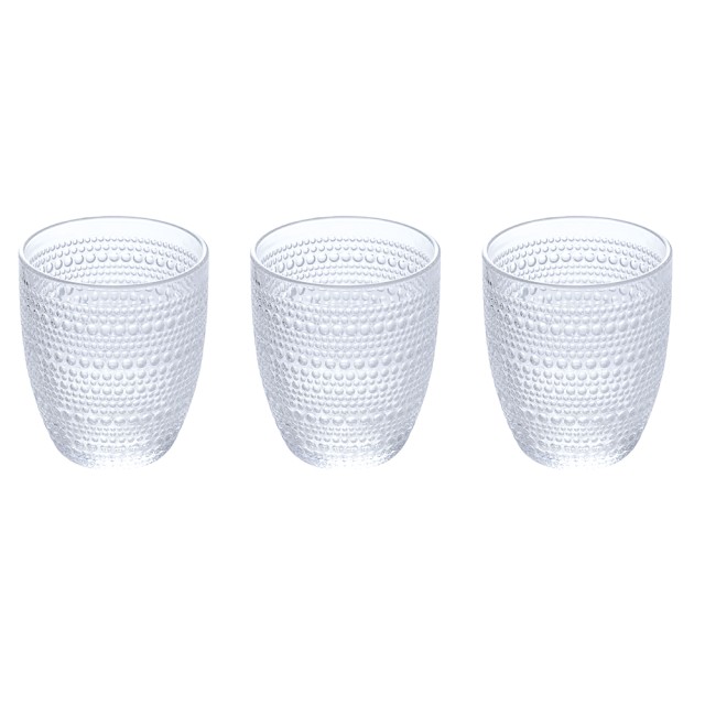 Galileo Σετ 3 ποτηριών νερού 325 ml από επεξεργασμένο γυαλί Roma 5921385