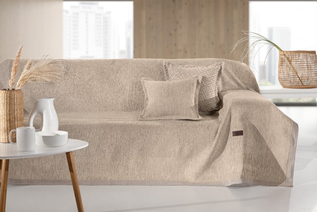 Guy Laroche Ριχτάρι Καναπέ Central Natural (Τριθέσιος) 180x300 - 1133030125034