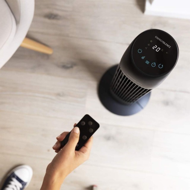 Ανεμιστήρας Πύργος EnergySilence 8050 SkyLine Smart – 45W με Τηλεχειριστήριο, LED Οθόνη & Χρονοδιακόπτη Μαύρο CEC-05971 Cecotec