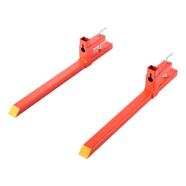 VEVOR Περόνες Παλέτας 907 kg, Συνολικό Μήκος 109 cm, Βαρέως Τύπου για Τρακτέρ, Φορτωτή και Ολισθητήρα, Πορτοκαλί TPHCCS43INCH1NBTY001V0