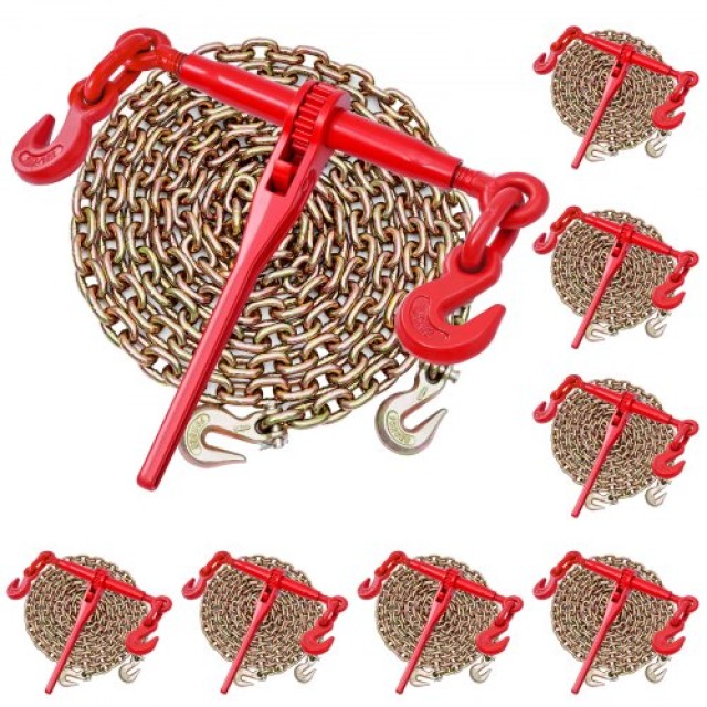 VEVOR Δετικό Αλυσίδας με Καστάνια 3/8 x 10 G80 για Μεταφορά Φορτίου DLTJLLJQ8JT19ZN6N001V0