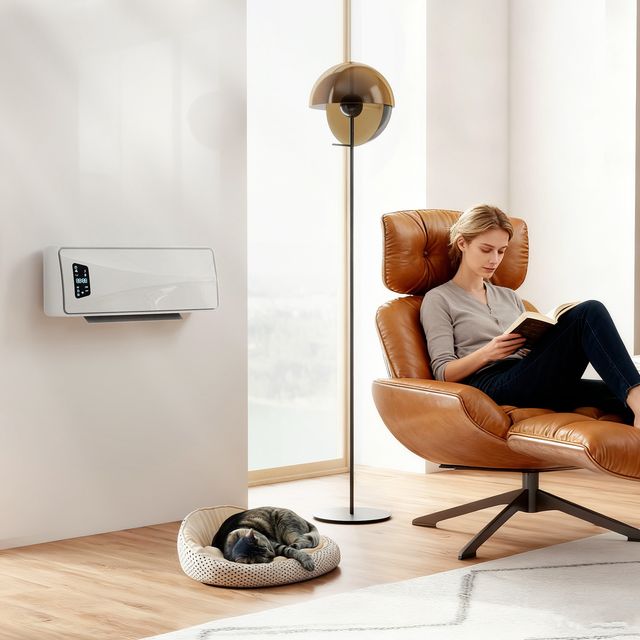 HOMCOM Κεραμικό Θερμαντικό Τοίχου 2000W με 3 Λειτουργίες, Ρυθμιζόμενη Θερμοκρασία, Χρονοδιακόπτη και Τηλεχειριστήριο, Λευκό 820-467V90WT