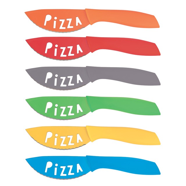 Galileo Σετ 6 μαχαίρια πίτσας με λεπίδα από ανοξείδωτο ατσάλι και λαβή από PP SChef 5918331