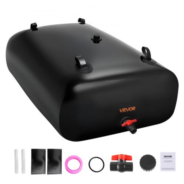 VEVOR Υπερμεγέθης Αποθηκευτική Σακούλα Νερού  1000L, Ανθεκτική και Συμπτυσσόμενη CSDHSPVCB100YFP48002V0