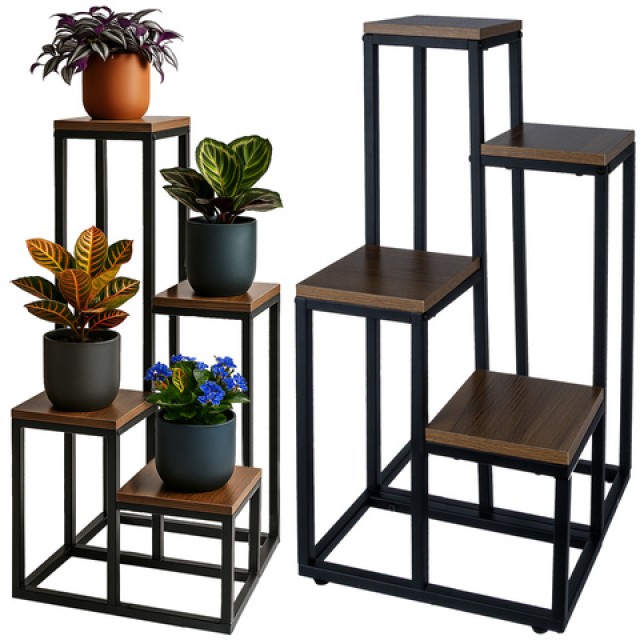 Ruhhy Ραφιέρα Ανθοστήλης Loft 71 x 55 x 38.5 εκ. 25997