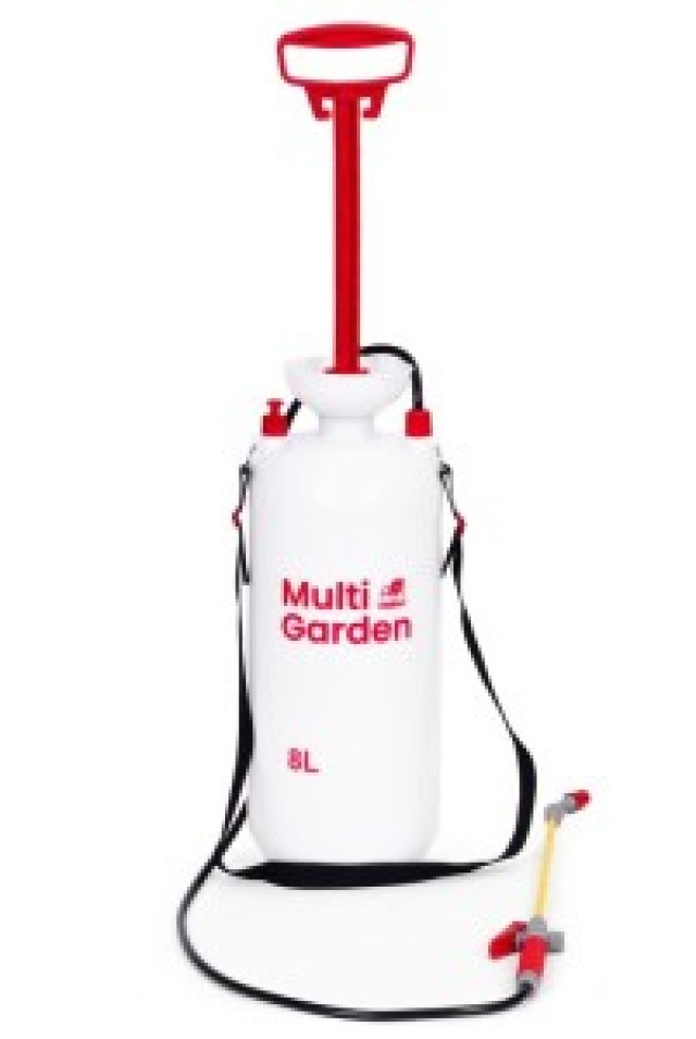 Multistore Ψεκαστήρας πίεσης 8L κήπου χειροκίνητος 2.2-2.5 bar μακριά λόγχη αντλία εμβόλου RS-S8001A
