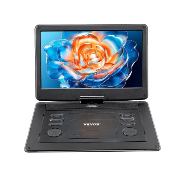 VEVOR Φορητό DVD Player 396mm HD Περιστρεφόμενη Οθόνη, 4.5-5 Ώρες Αυτονομία FGSBXDVDJ156I8OUY001V2