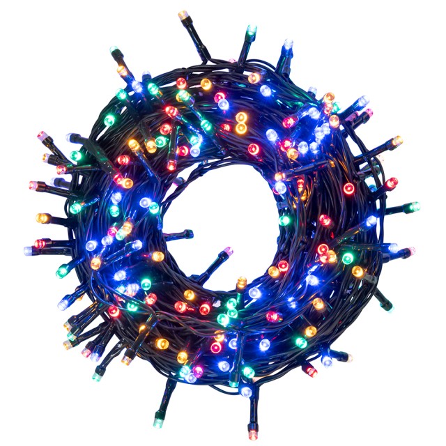 Kooper Φιλο 300 LED πολύχρωμο 135 μ χρήση εξωτερική 8 λειτουργίες φωτισμού Santas House by Kooper 5906392