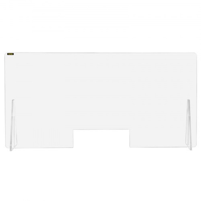 Προστατευτικό Διαχωριστικό VEVOR 24x48 με Παράθυρο Συναλλαγών για Ταμεία  ZMDBYKLGB24X48001V0