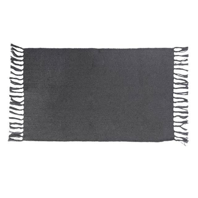Galileo Πολυχρηστικό Διακοσμητικό Χαλί με Κρόσσια 50x80 εκ. σε Γκρι από τη Συλλογή Sibilla 2188271