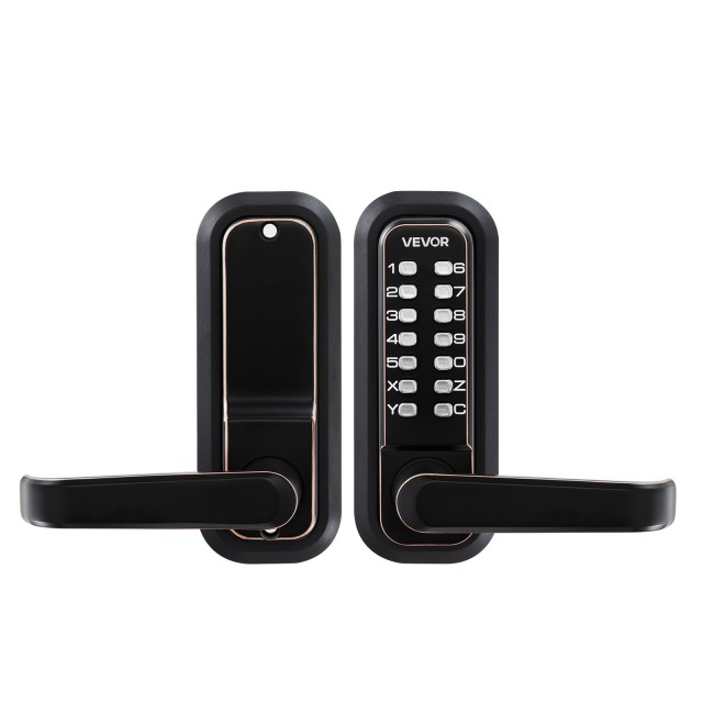 VEVOR Μηχανική Κλειδαριά Χωρίς Κλειδί, Αναβάθμιση Κωδικού 2.0, Συνδυαστική Κλειδαριά Πλήκτρων 4-7 Ψηφίων με Χερούλι, Αυτόματο Κλείδωμα, Εσωτερικού ή Εξωτερικού Χώρου, Λάδι-Μπρονζέ JXMMSYCQTSSBBZY3A001V0