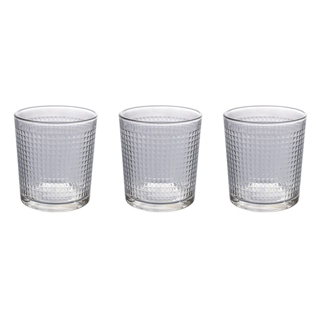 Galileo Σετ 3 Διάφανα Ποτήρια από Γυαλί 270 ml Light Pixel Sibilla 5910627