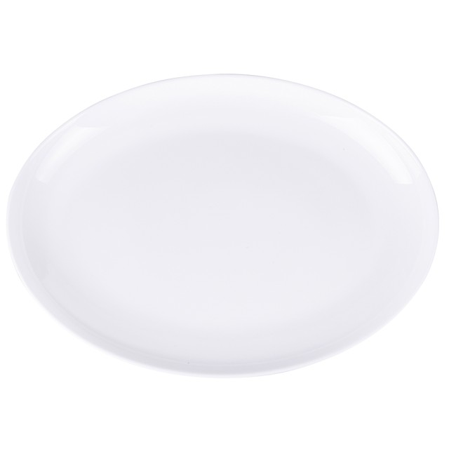 Galileo Σετ 2 τμχ Οβάλ γυάλινη πιατέλα 33 εκ. λευκό Sibilla 5920210